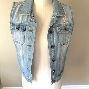 Ci Sono Light Blue Denim Vest